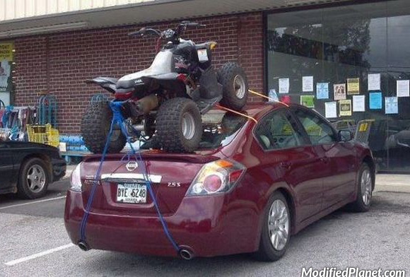 car-photo-2009-nissan-altima-atv-strapped-to-top-of-car-fail