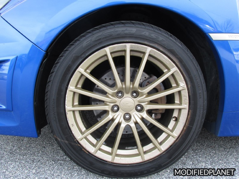 2011 Subaru WRX with Brembo Cross Drilled Front Brake Rotor
